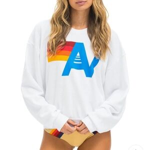 New with tags. Logo relaxed crew neck sweatshirt.